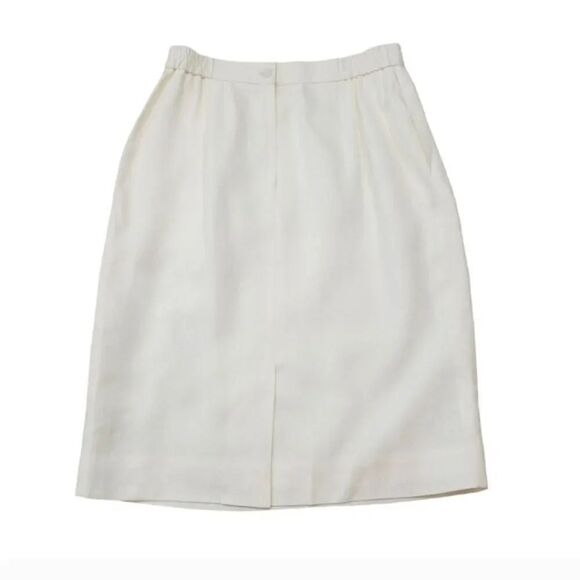 Vintage Talbots 2 PC Linen Blend Double-breasted Blazer Jacket and Skirt Suit 12 - Picture 8 of 16